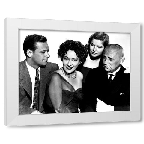 Sunset Boulevard White Modern Wood Framed Art Print by Hollywood Photo Archive