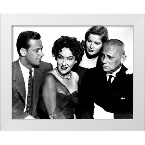 Sunset Boulevard White Modern Wood Framed Art Print by Hollywood Photo Archive