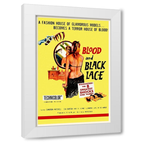 Blood and Black Lace White Modern Wood Framed Art Print by Hollywood Photo Archive