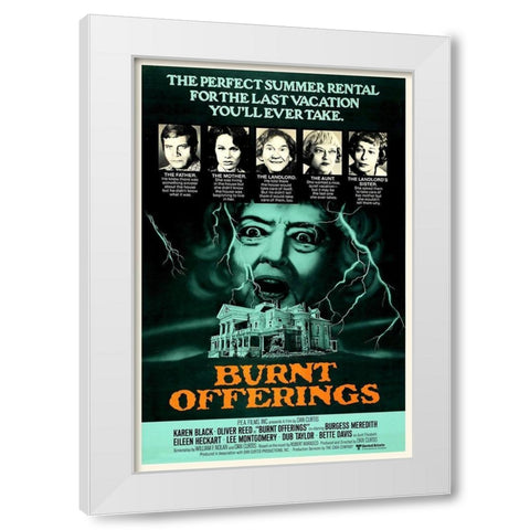 Burnt Offerings White Modern Wood Framed Art Print by Hollywood Photo Archive