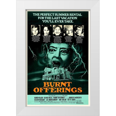 Burnt Offerings White Modern Wood Framed Art Print by Hollywood Photo Archive