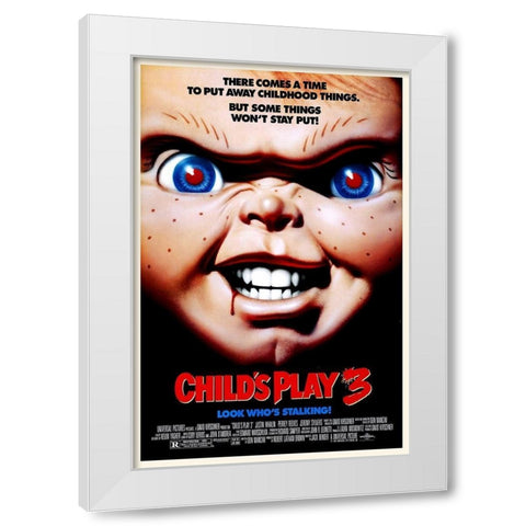 Childs Play 3 White Modern Wood Framed Art Print by Hollywood Photo Archive