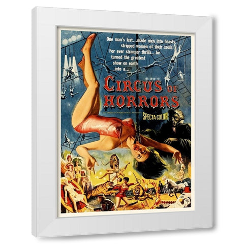 Circus of Horrors White Modern Wood Framed Art Print by Hollywood Photo Archive