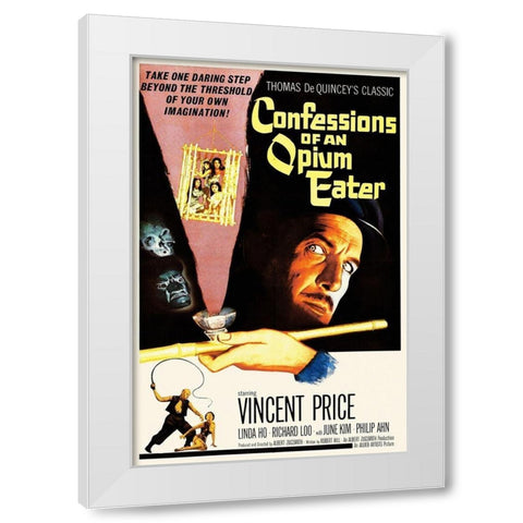 Confessions of an Opium Eater White Modern Wood Framed Art Print by Hollywood Photo Archive