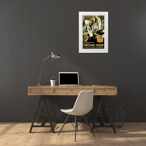 Jungle Mystery Chapter 6 - Daylight Doom White Modern Wood Framed Art Print by Hollywood Photo Archive