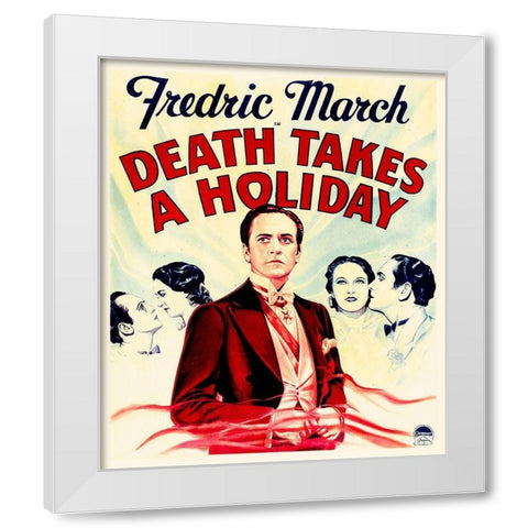 Death Takes A Holiday White Modern Wood Framed Art Print by Hollywood Photo Archive