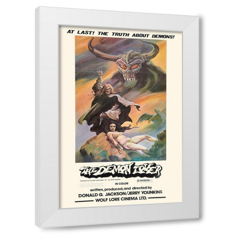 Demon Lover White Modern Wood Framed Art Print by Hollywood Photo Archive