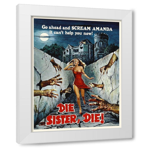 Die Sister Die White Modern Wood Framed Art Print by Hollywood Photo Archive