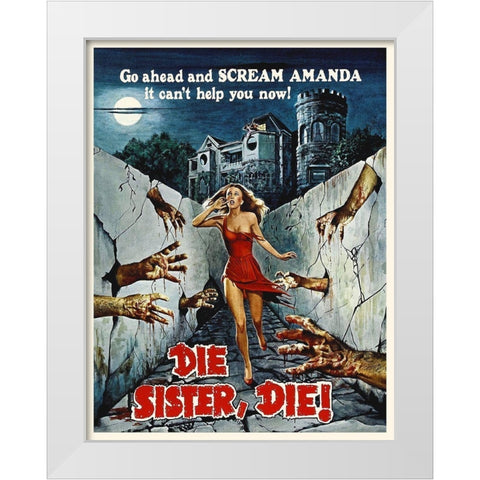 Die Sister Die White Modern Wood Framed Art Print by Hollywood Photo Archive