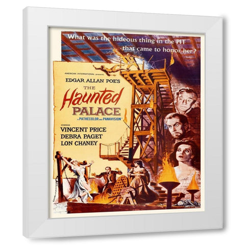 The Haunted Palace White Modern Wood Framed Art Print by Hollywood Photo Archive