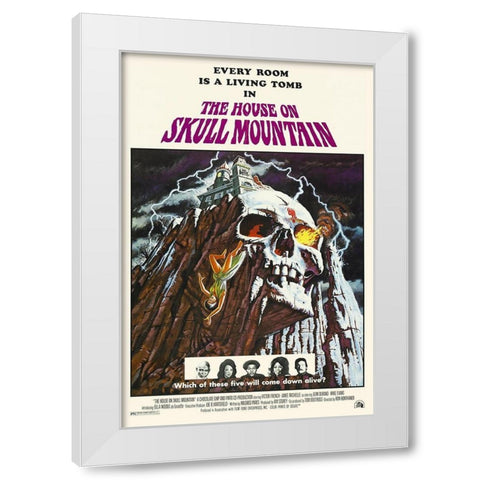 The House On Skull Mountain White Modern Wood Framed Art Print by Hollywood Photo Archive