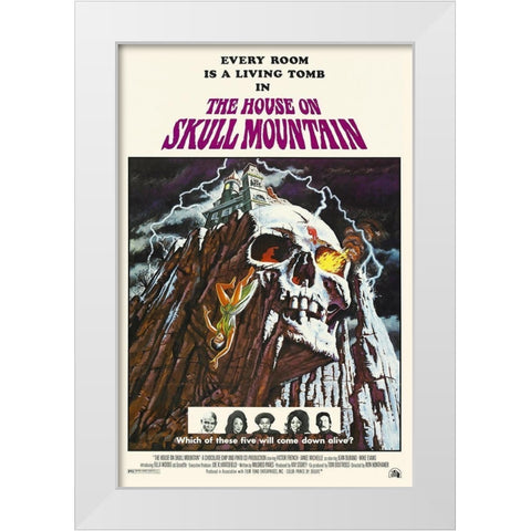 The House On Skull Mountain White Modern Wood Framed Art Print by Hollywood Photo Archive
