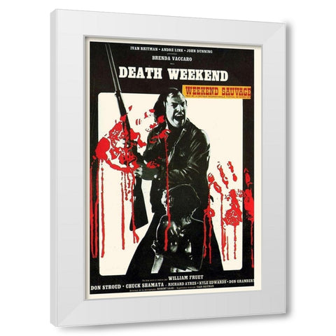 Death Weekend White Modern Wood Framed Art Print by Hollywood Photo Archive