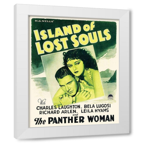 Island of Lost Souls White Modern Wood Framed Art Print by Hollywood Photo Archive