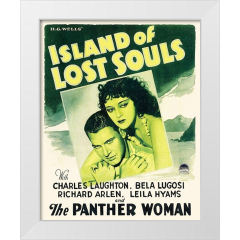 Island of Lost Souls White Modern Wood Framed Art Print by Hollywood Photo Archive