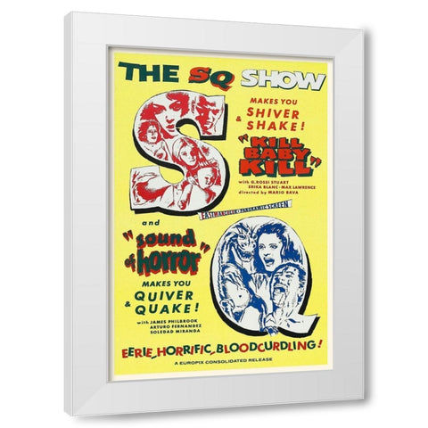 Double Feature - Kill Baby Kill and Sound of Horror White Modern Wood Framed Art Print by Hollywood Photo Archive