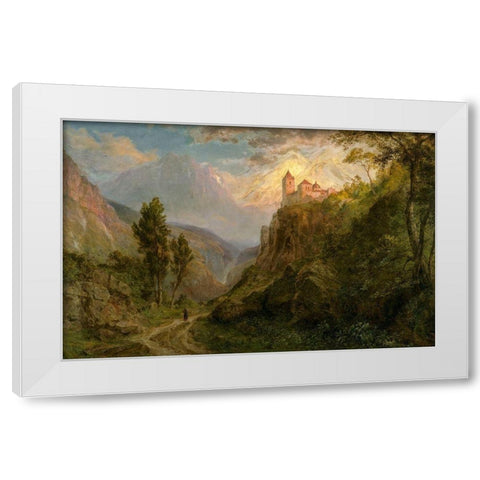 The Monastery of San Pedro Our Lady of the Snows White Modern Wood Framed Art Print by Church, Frederic Edwin