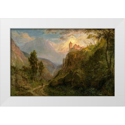 The Monastery of San Pedro Our Lady of the Snows White Modern Wood Framed Art Print by Church, Frederic Edwin