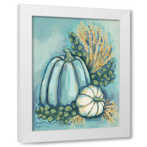 Blue Harvest II White Modern Wood Framed Art Print by Baker, Sara