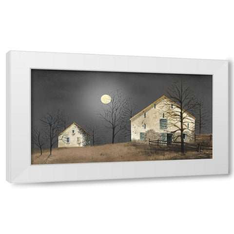Still of the Night White Modern Wood Framed Art Print by Jacobs, Billy
