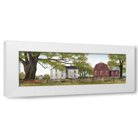 Sweet Summertime White Modern Wood Framed Art Print by Jacobs, Billy