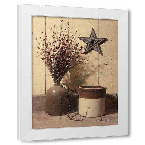 Crocks and Star White Modern Wood Framed Art Print by Jacobs, Billy