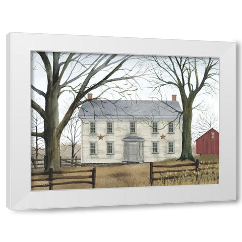 Early American Home White Modern Wood Framed Art Print by Jacobs, Billy
