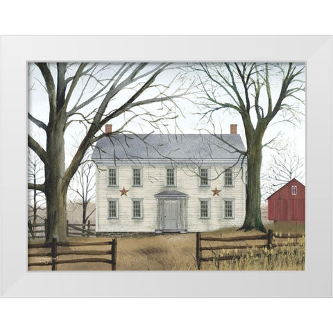 Early American Home White Modern Wood Framed Art Print by Jacobs, Billy