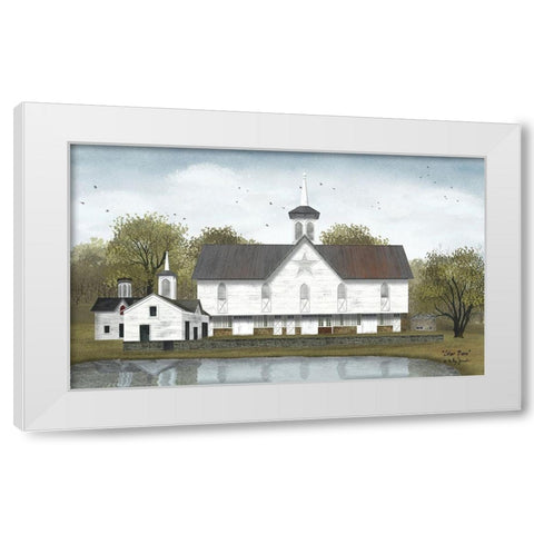 Star Barn White Modern Wood Framed Art Print by Jacobs, Billy