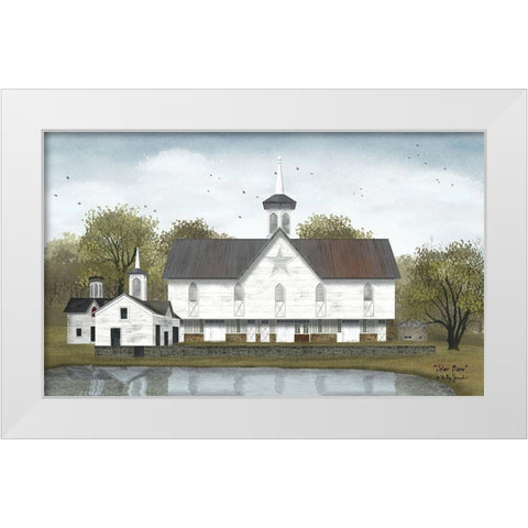 Star Barn White Modern Wood Framed Art Print by Jacobs, Billy