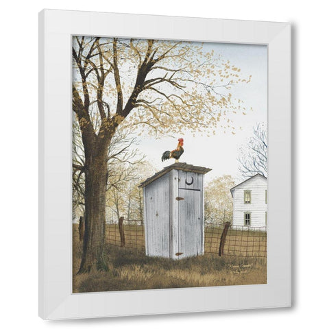 Morning Commute White Modern Wood Framed Art Print by Jacobs, Billy