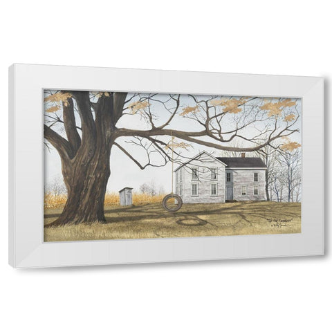 Old Farmhouse White Modern Wood Framed Art Print by Jacobs, Billy