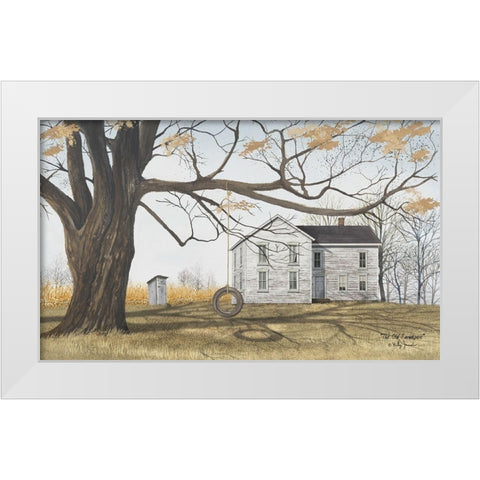 Old Farmhouse White Modern Wood Framed Art Print by Jacobs, Billy