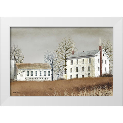 Cold Morning White Modern Wood Framed Art Print by Jacobs, Billy