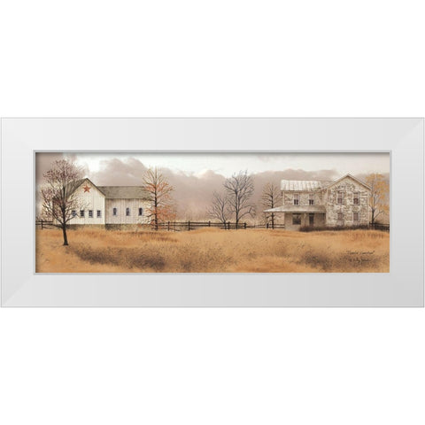 Peaceful Homestead White Modern Wood Framed Art Print by Jacobs, Billy