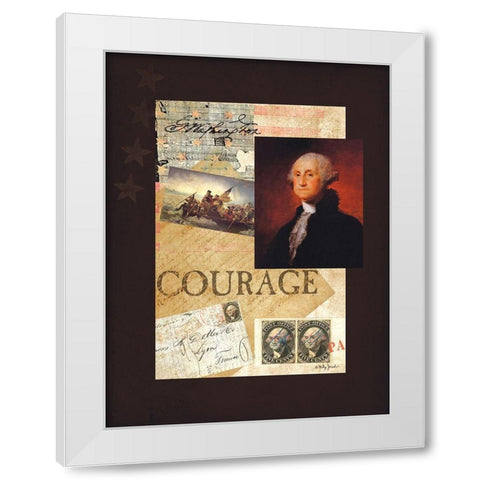George White Modern Wood Framed Art Print by Jacobs, Billy