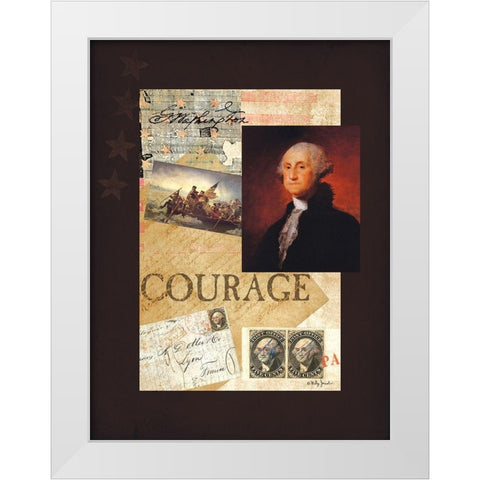 George White Modern Wood Framed Art Print by Jacobs, Billy