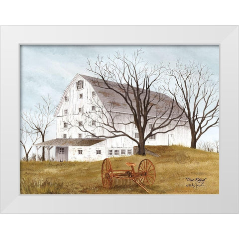 Done Raking White Modern Wood Framed Art Print by Jacobs, Billy