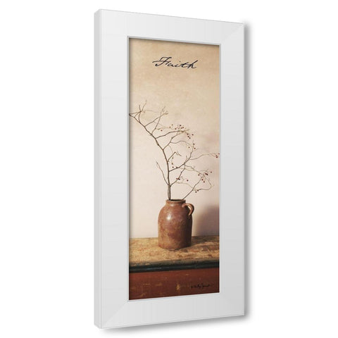 Faith White Modern Wood Framed Art Print by Jacobs, Billy
