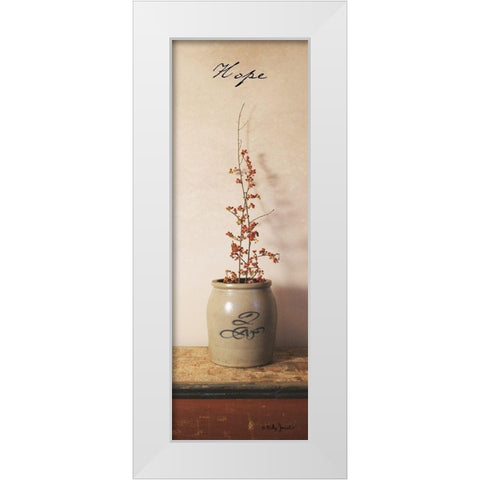 Hope White Modern Wood Framed Art Print by Jacobs, Billy