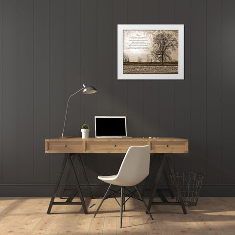 Choices White Modern Wood Framed Art Print by Susie Boyer