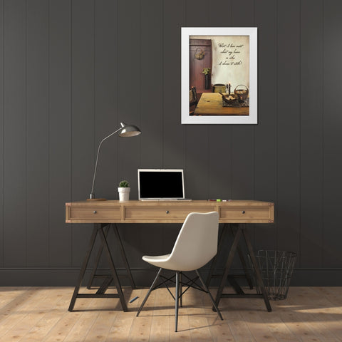 What I Love Most White Modern Wood Framed Art Print by Boyer, Susie