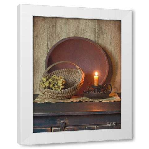 The Red Bowl White Modern Wood Framed Art Print by Boyer, Susie