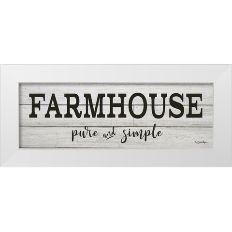 Farmhouse - Pure and Simple White Modern Wood Framed Art Print by Boyer, Susie