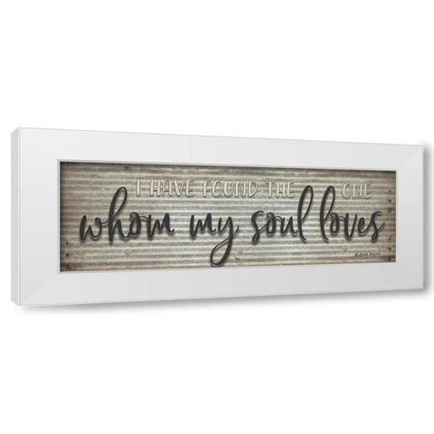 Whom My Soul Loves White Modern Wood Framed Art Print by Boyer, Susie