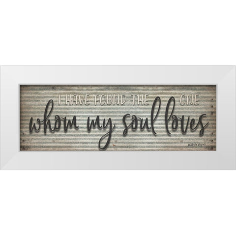 Whom My Soul Loves White Modern Wood Framed Art Print by Boyer, Susie