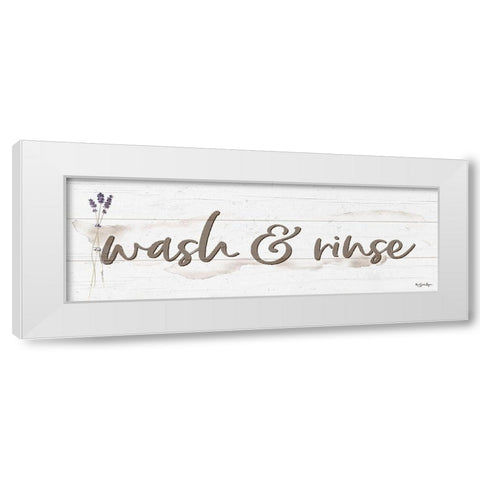 Wash And Rinse White Modern Wood Framed Art Print by Boyer, Susie