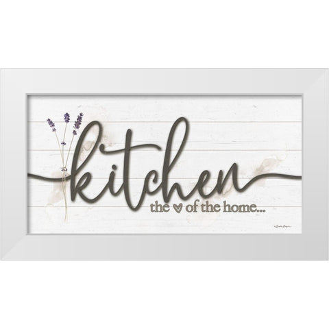 Kitchen - the Heart of the Home White Modern Wood Framed Art Print by Boyer, Susie