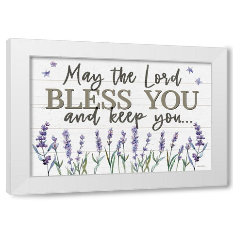 Bless You White Modern Wood Framed Art Print by Boyer, Susie