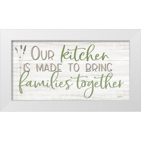 Our Kitchen White Modern Wood Framed Art Print by Boyer, Susie